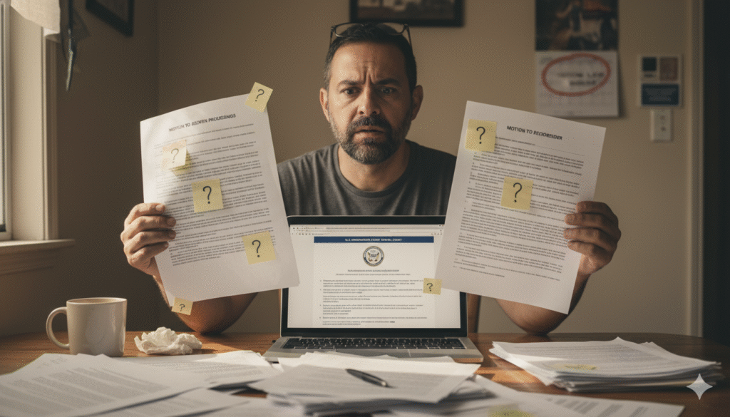 Immigrant's Legal Document Confusion